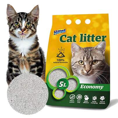 HIILTON Bentonite Grit, Economy, 5L, per gatti