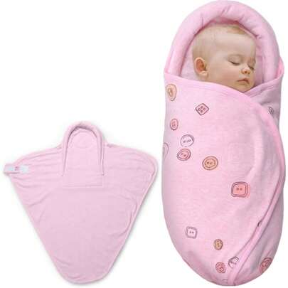 Copertina per neonati, sacco nanna per neonati, copertina per neonati 0-3 mesi, fascia per neonati in cotone, fascia per neonati per bambini e bambine