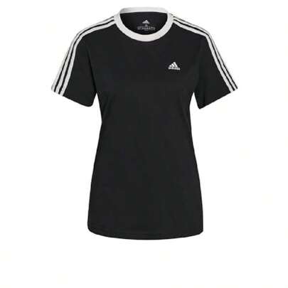 W 3S Bf T Maglietta, Nero/Bianco, L Donna