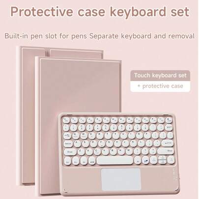 Set di custodie con tastiera touch compatibile con iPad 7/8/9a generazione da 10,2 pollici, iPad 10a generazione, iPad (A16) 11 pollici 11a generazion