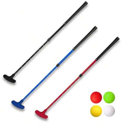 Putt da golf per uomini e donne - Asta estendibile per golfisti principianti - Putt da golf bidirezionali per golfisti principianti - Palline da allen