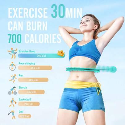 1PC Lazy Hula Hoop Addome Peso Fitness Vita Sottile Pancia Artefatto Hula Hoop Addome Hula Hoop Esercizio Pancia Sottile Hula Hoop Fitness Riduzione d
