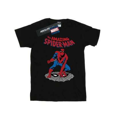 Maglietta da donna/ in cotone oversize con stampa "Amazing SpiderMan"