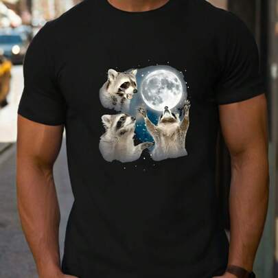 Maglietta da uomo QINGXIUU Justice for Peanut and Fred - Peanut Squirrel Fre Valentine'S, 1 pezzo 220gsm girocollo casual pesante in puro cotone