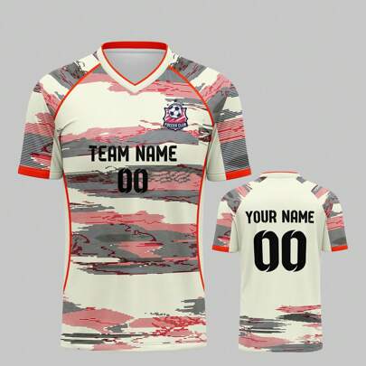 Maglia personalizzata da calcio Bayern Monaco 2025, traspirante e ad asciugatura rapida, peso 210g, scollo a V unisex, per allenamenti squadra club, c