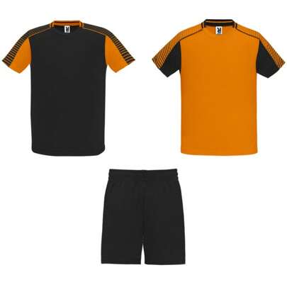 Set sportivo unisex adulto Juve (Nero/Arancione Solido)