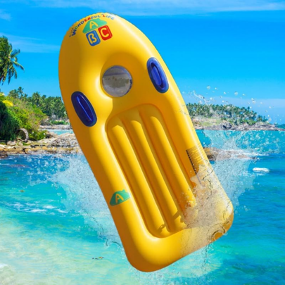 Tavola galleggiante gonfiabile, bodyboard estivo con maniglie, bodyboard gonfiabile per spiaggia, acquascivolo, piscina e feste in acqua
