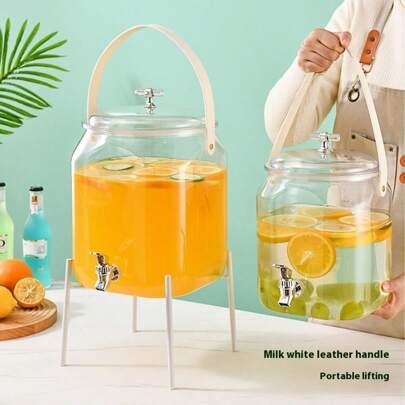 1 pezzo Secchio per acqua fredda con rubinetto, Contenitore per dispenser di bevande senza supporto, Contenitore per acqua di limone/frutta/tè, Baratt