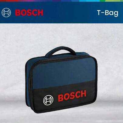 Borsa da lavoro multiuso in tela Bosch T-Bag Mini, borsa portautensili portatile, custodia per conservare gli attrezzi da installazione, adatta per ri