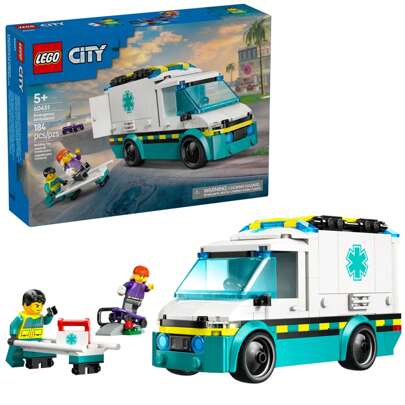 City Emergency Ambulance 60451 Blocchi da Costruzione per Bambini Set