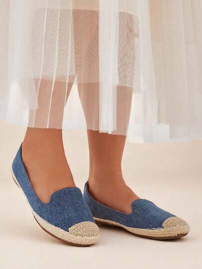 Espadrillas in camoscio di moda reale per donna