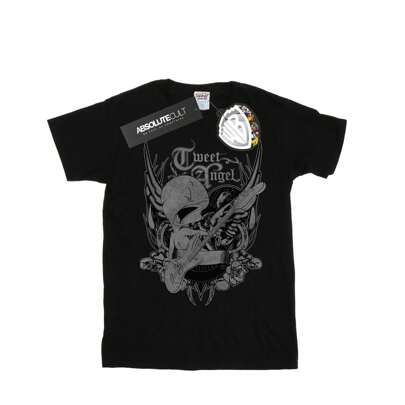 Maglietta nera da uomo con Tweety Pie Rock