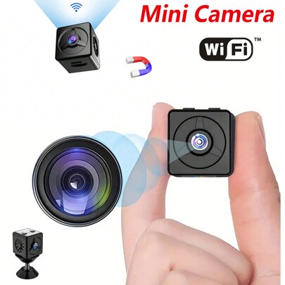 Nuova telecamera spia senza fili WiFi migliorata, microcamera di sicurezza nascosta, mini baby monitor intelligente per la casa, telecamera per animal