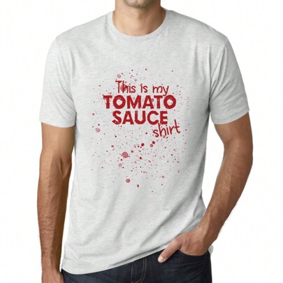 T-shirt da uomo C'est Ma Sauce Tomate – This Is My Tomato Sauce – T-shirt grafica eco-responsabile regalo vintage