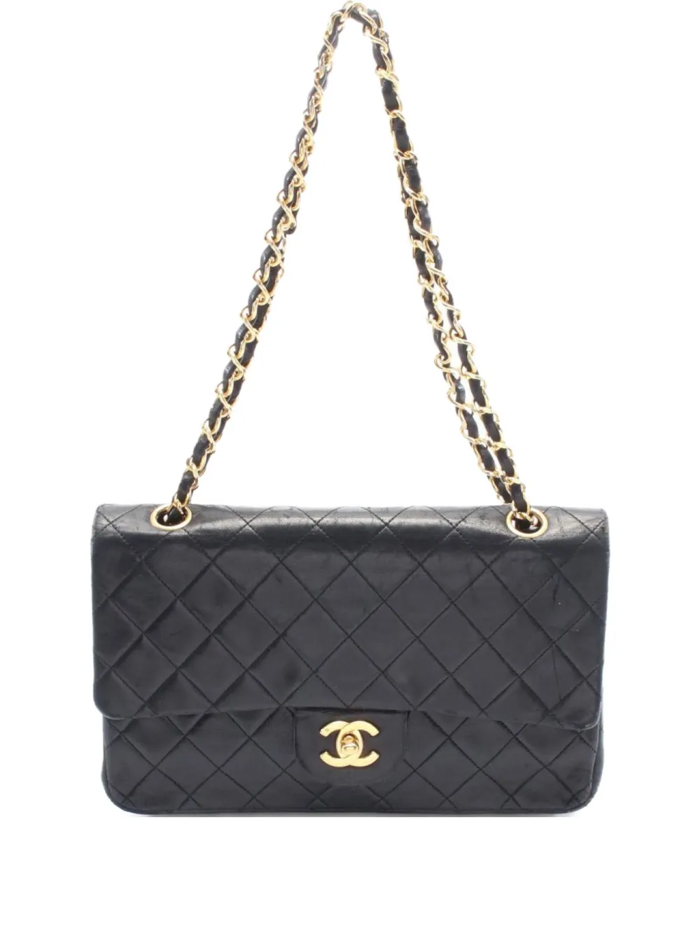 CHANEL Pre-Owned 1989 Lambskin Quilted Flap shoulder bag - Nero