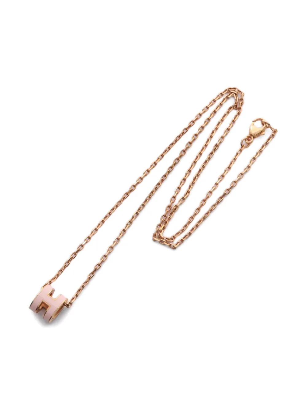 Hermès Pre-Owned 2010s Mini Pop H Enamel necklace - Oro