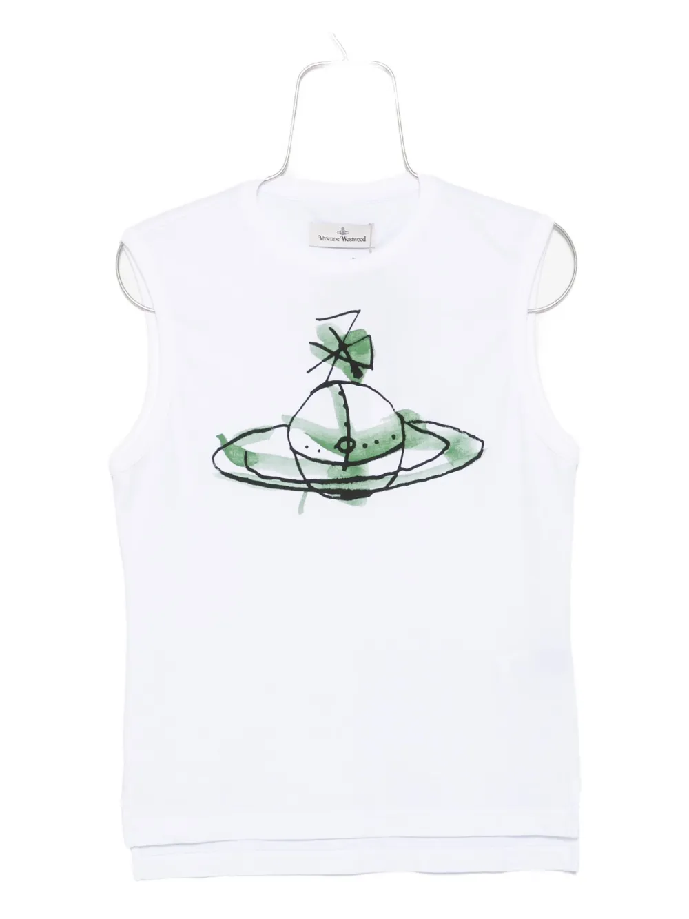 Vivienne Westwood orb-print tank top - Bianco