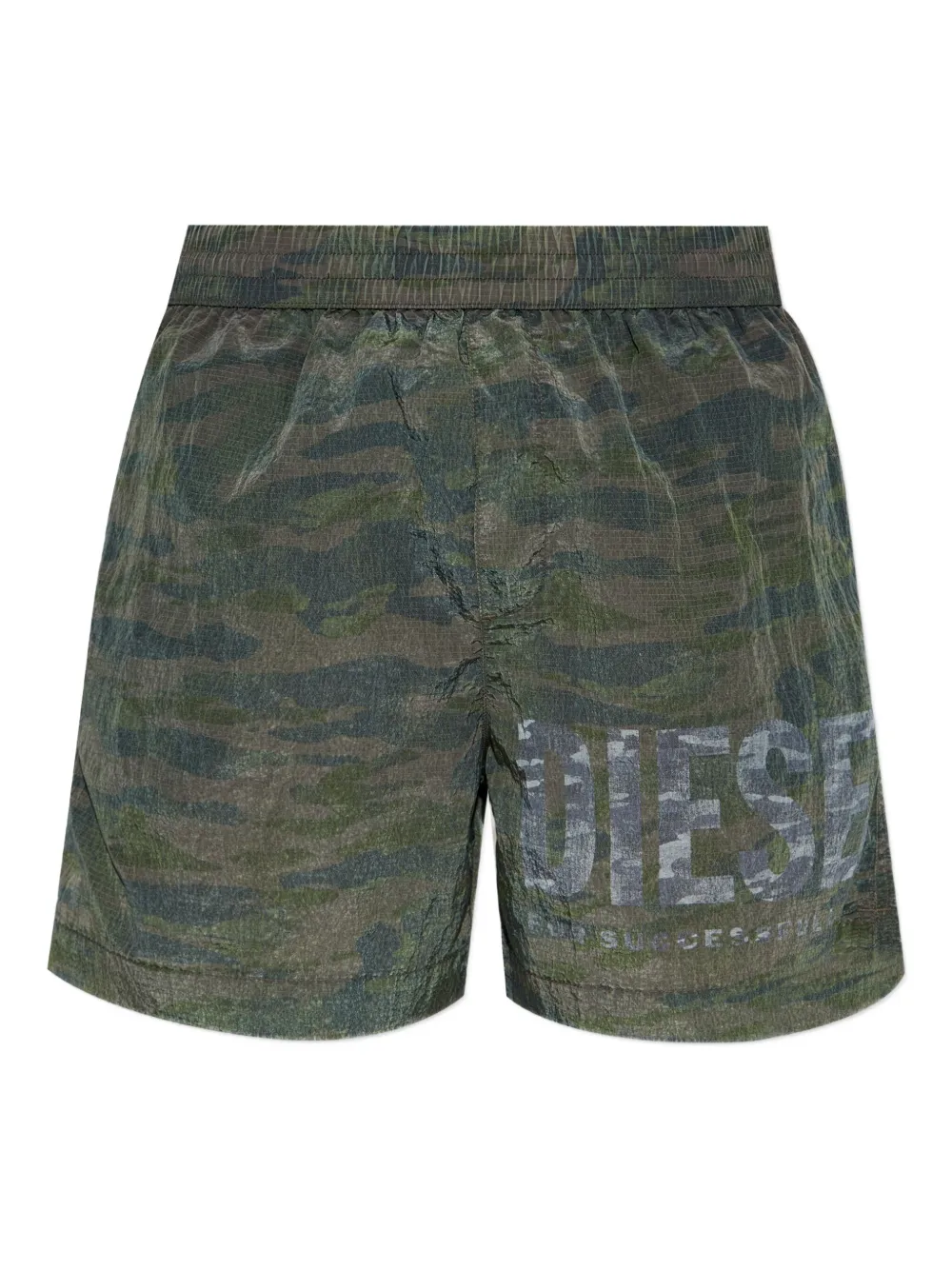 Diesel camouflage-print swim shorts - Verde