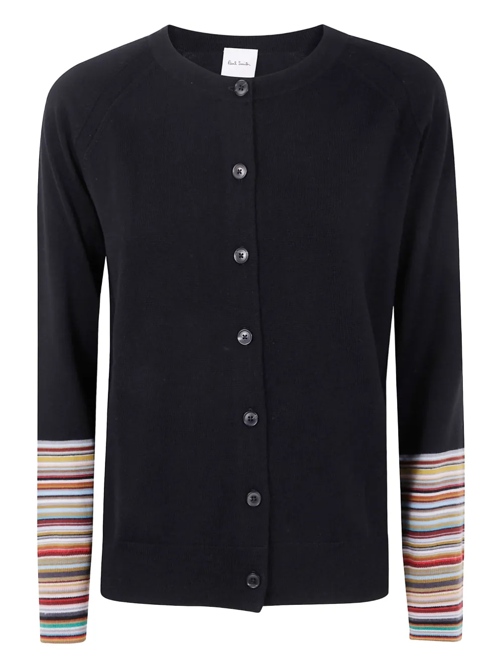Paul Smith striped-cuff cardigan - Nero