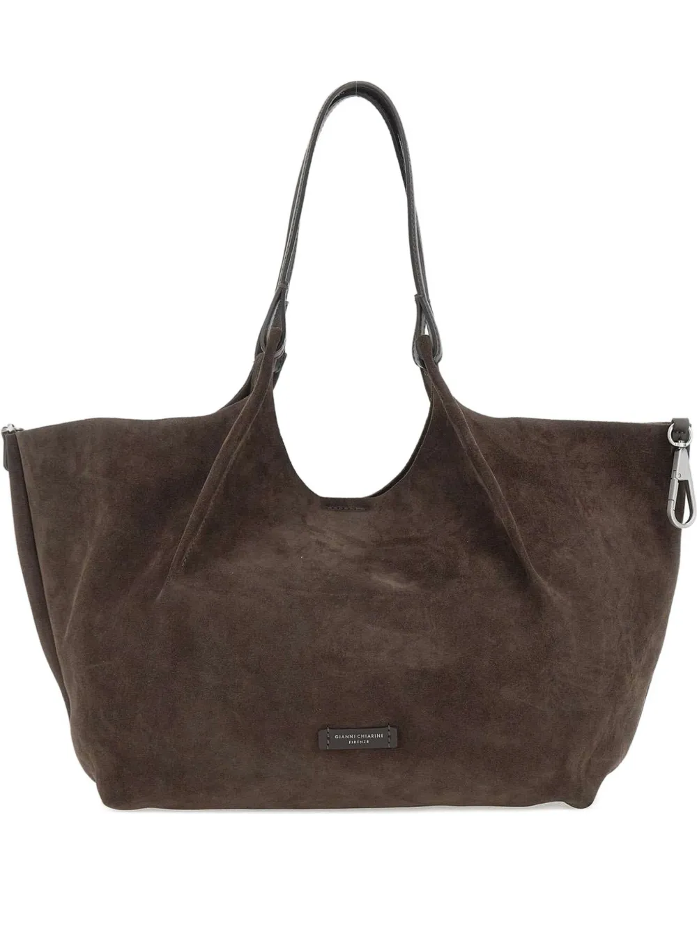 GIANNI CHIARINI suede tote bag - Marrone
