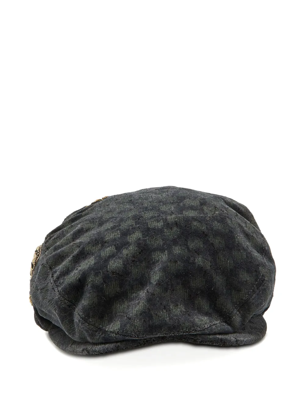 Dolce & Gabbana Pre-Owned embroidered velvet beret - Grigio
