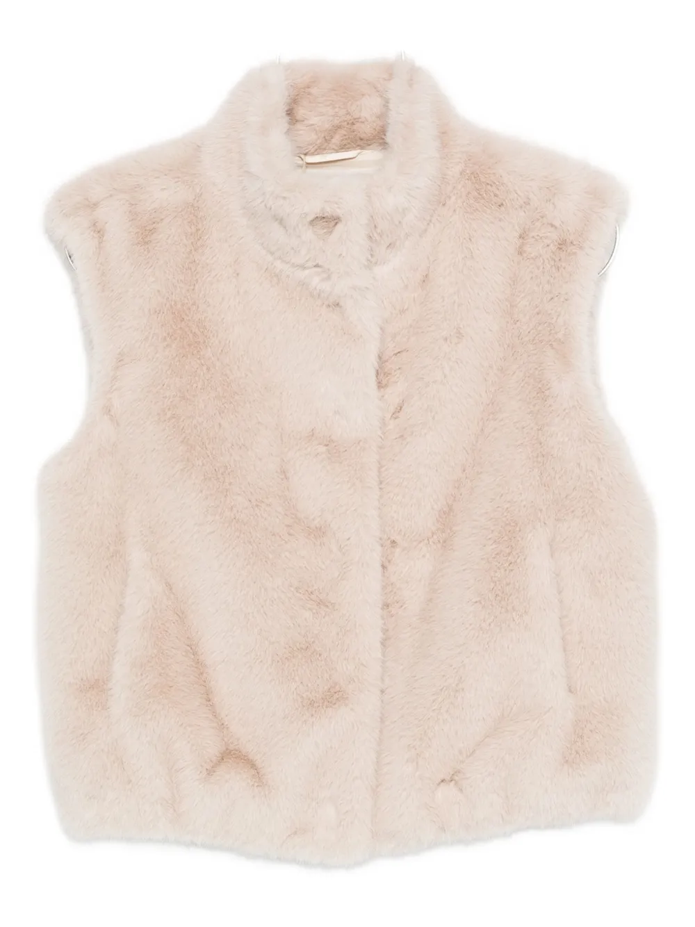 Herno faux-fur sleeveless vest - Toni neutri