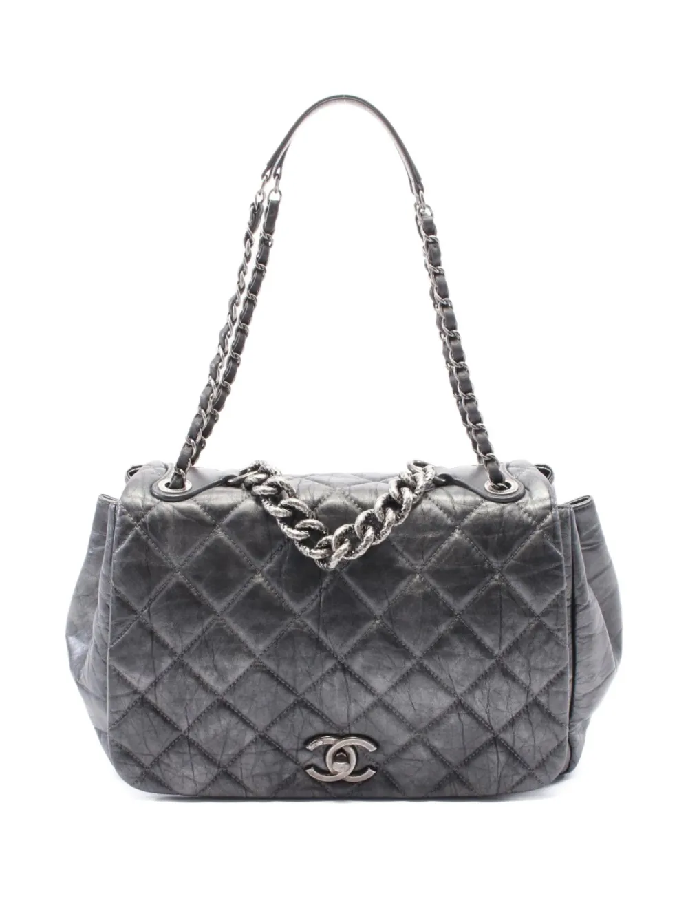 CHANEL Pre-Owned 2012 chain shoulder bag - Grigio