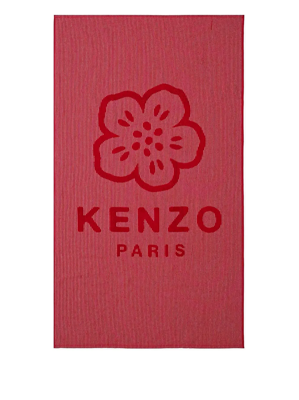 Kenzo Boke-flower striped bath towel - Rosso