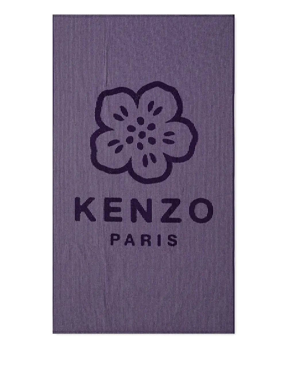 Kenzo Boke-flower striped bath towel - Viola