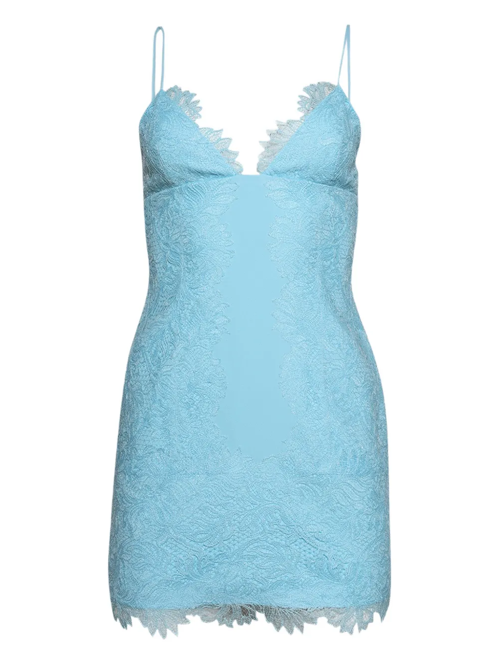 David Koma lace minidress - BLUE