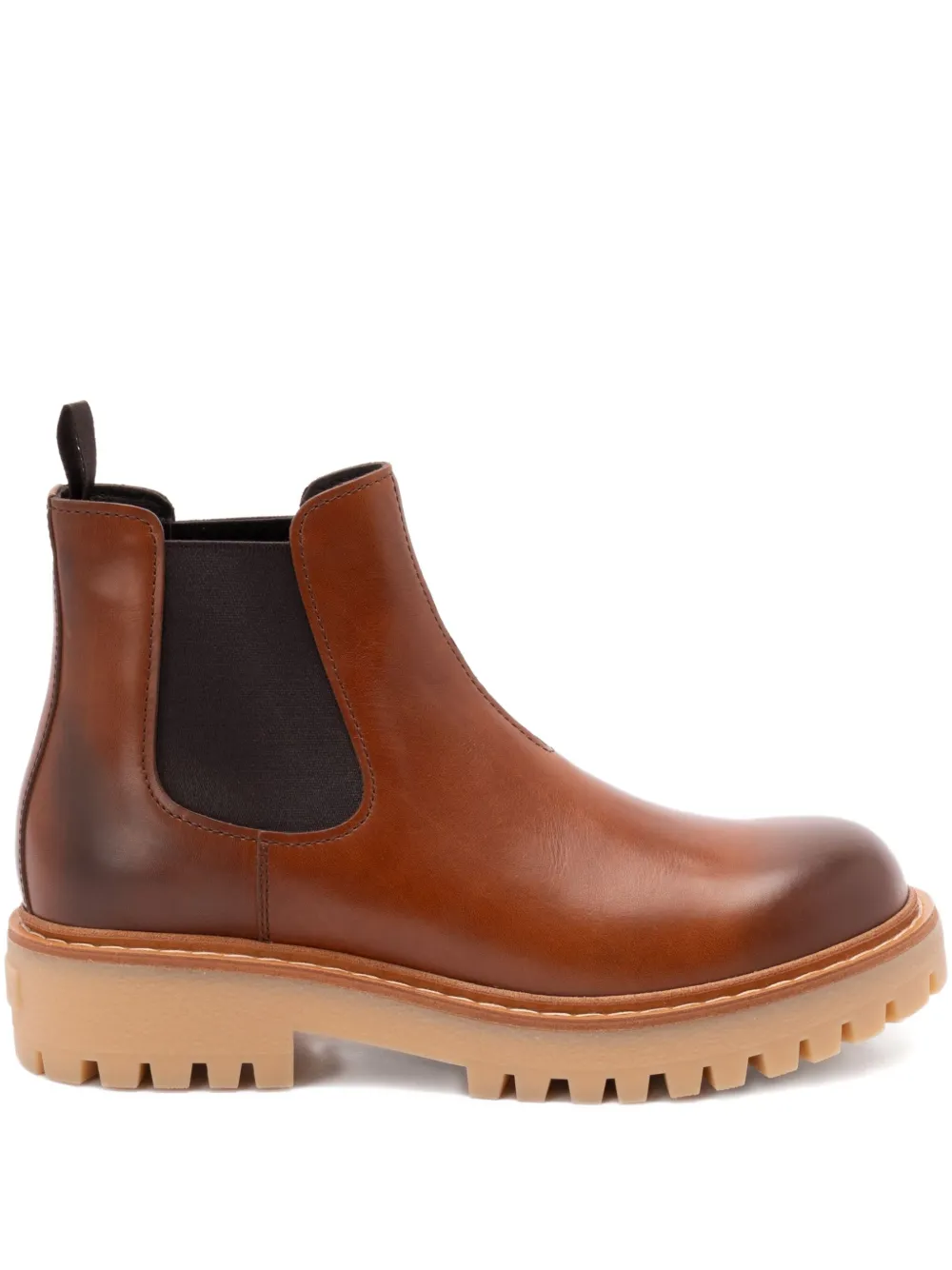 Prada leather Chelsea boots - Marrone