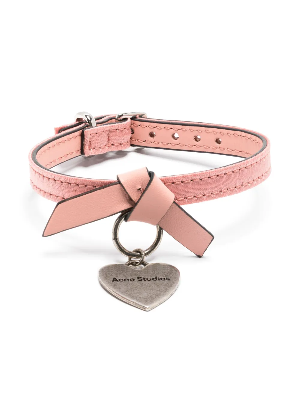 Acne Studios Bracciale Musubi con ciondolo - Rosa