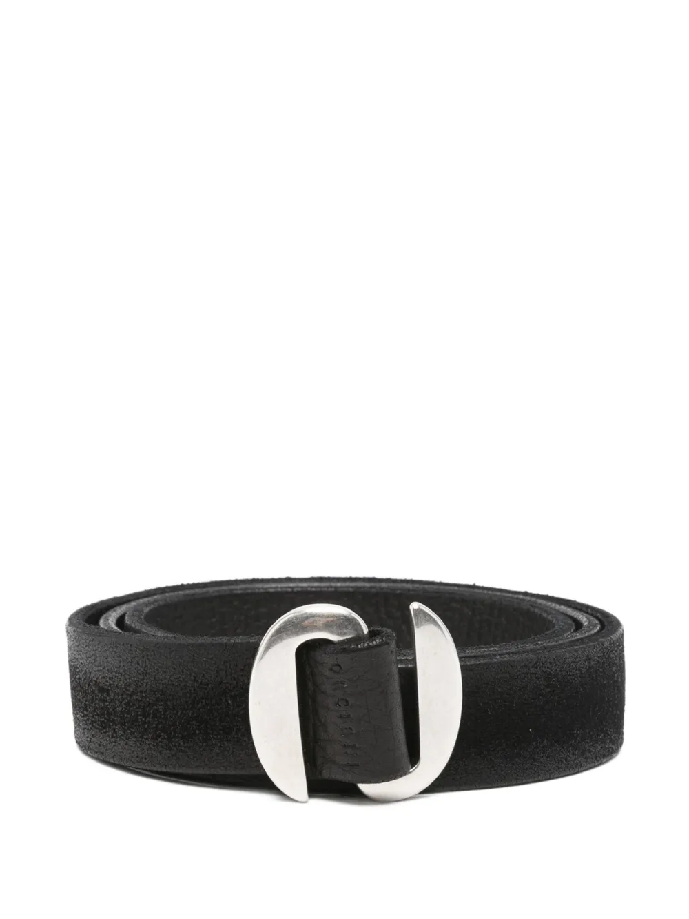 Orciani leather interlocking-buckle belt - Nero