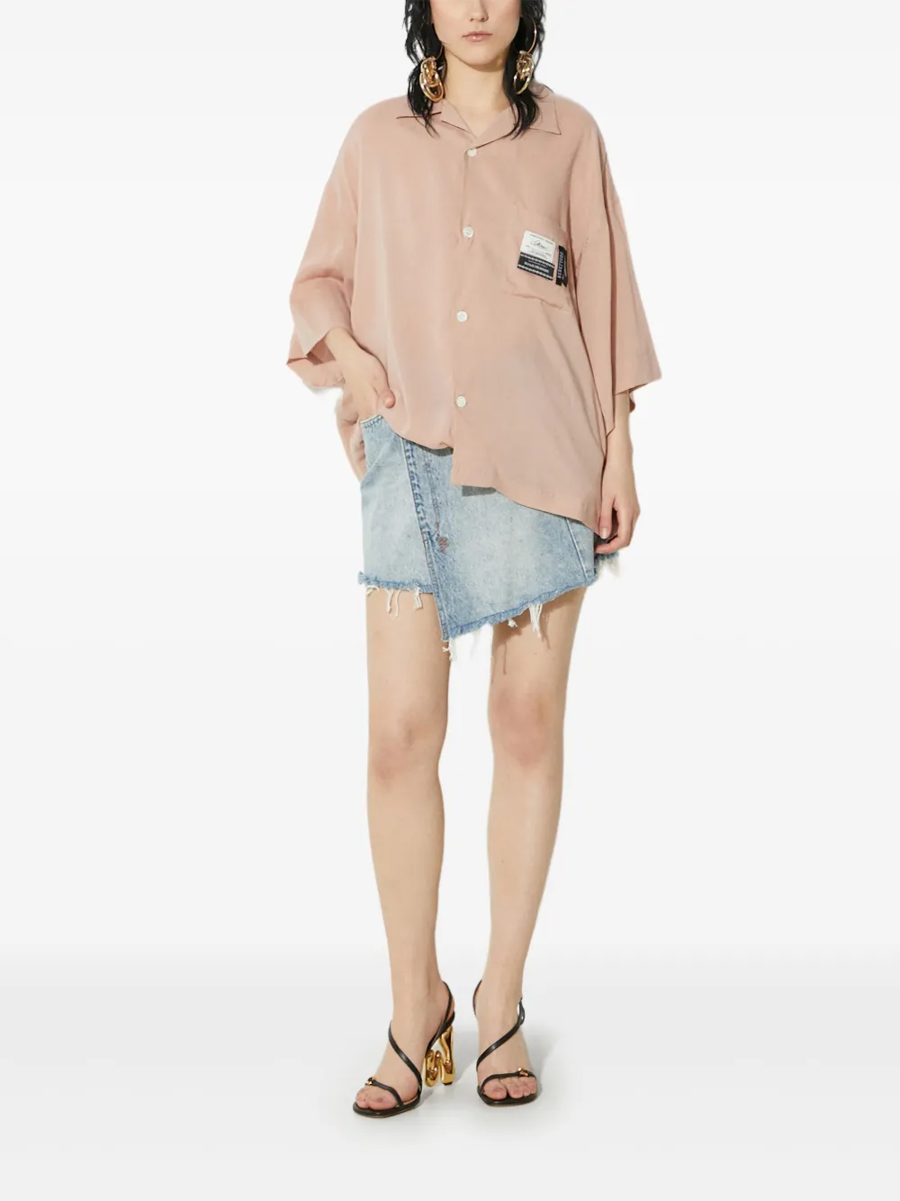 Undercover pocket-detail shirt - Rosa