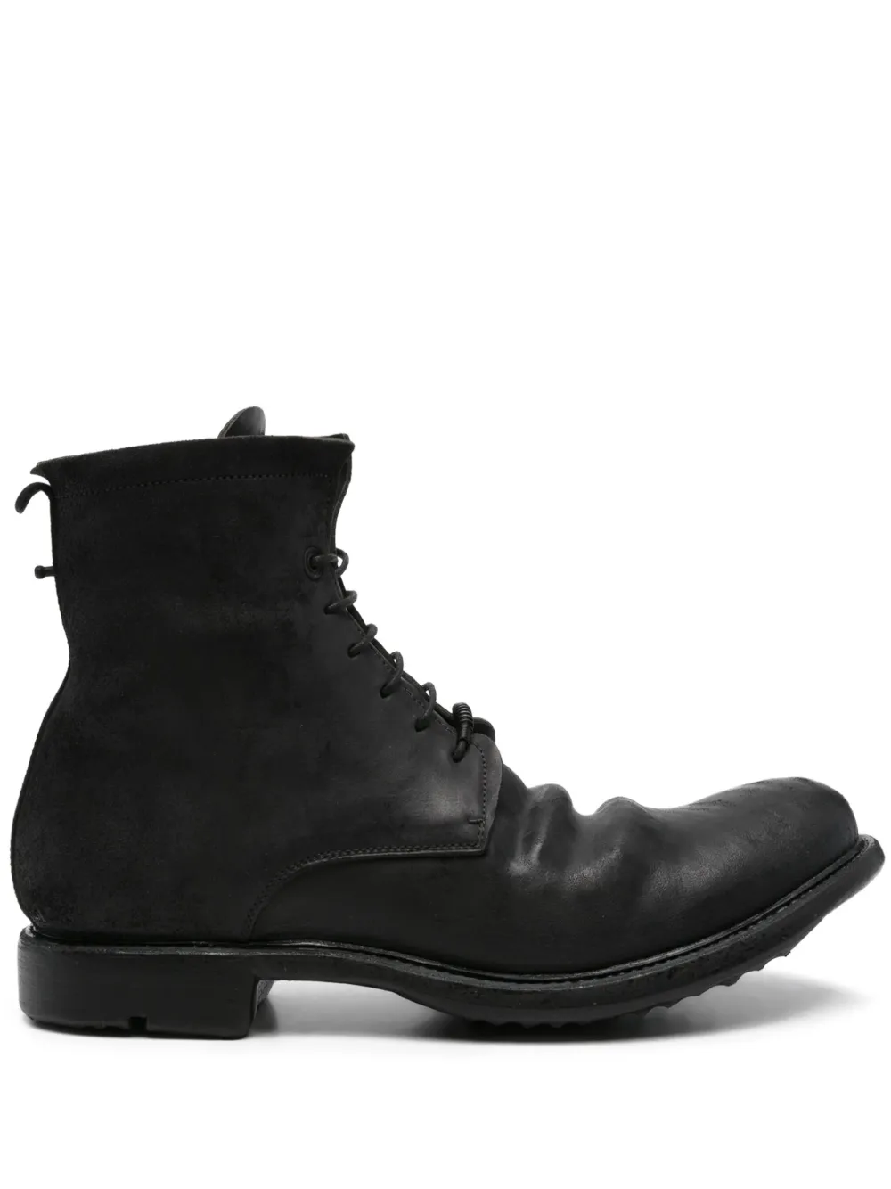 Layer Zero lace-up leather boots - Nero
