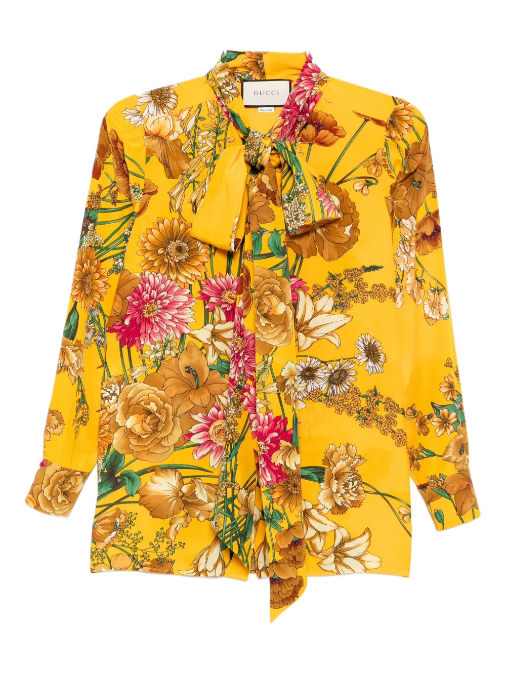 Gucci Pre-Owned floral shirt - Giallo