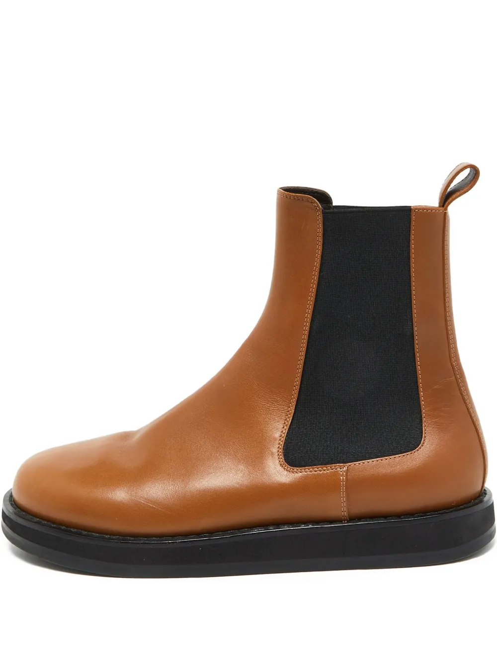 The Row Pre-Owned leather chelsea boots - Marrone