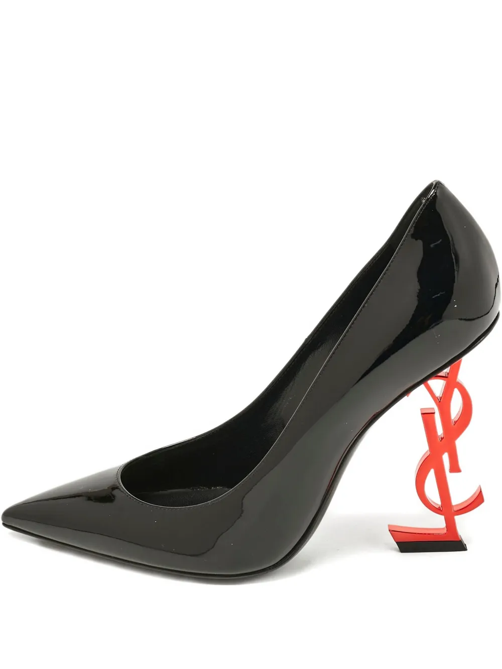 Saint Laurent Pre-Owned Opyum patent leather YSL heel pumps - Nero
