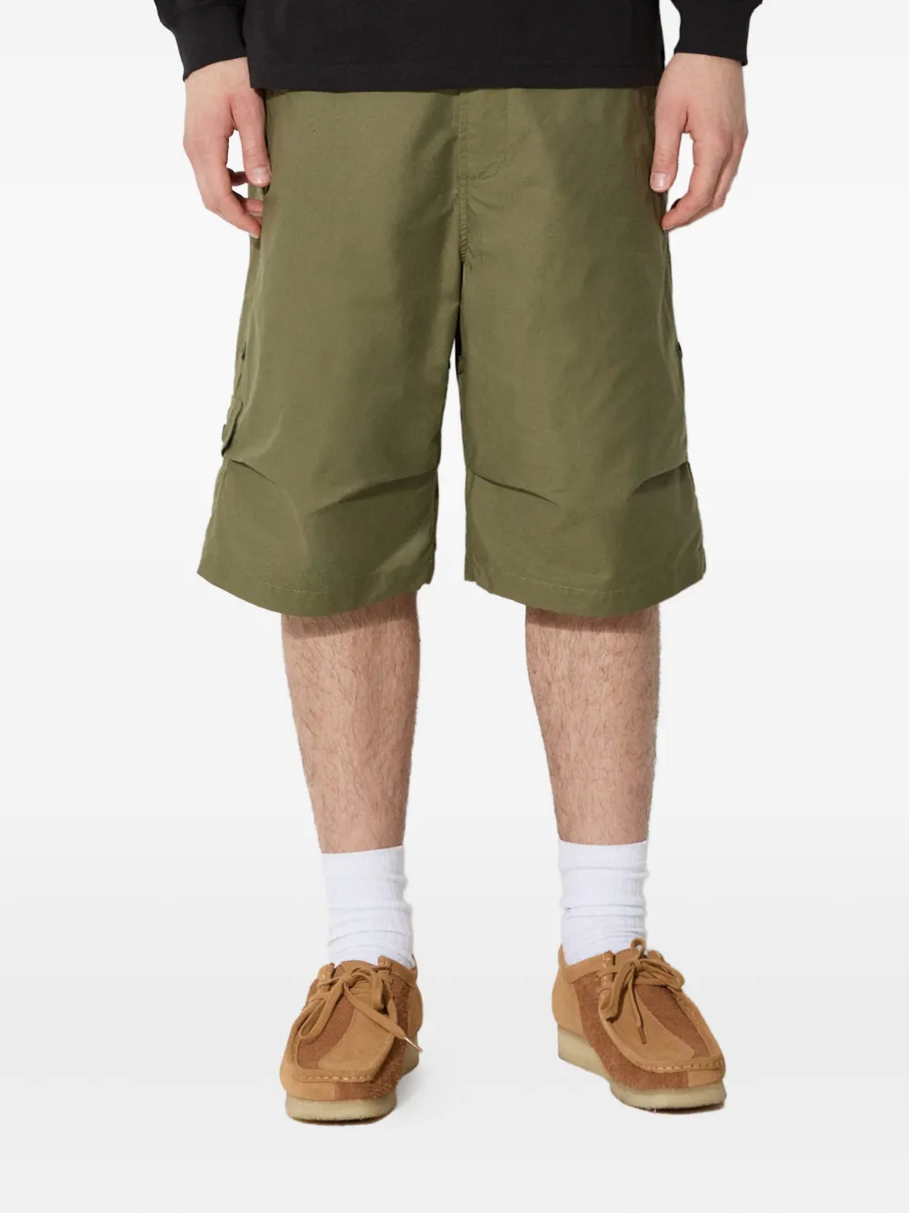 Maharishi dragon-embroidered cargo shorts - Verde