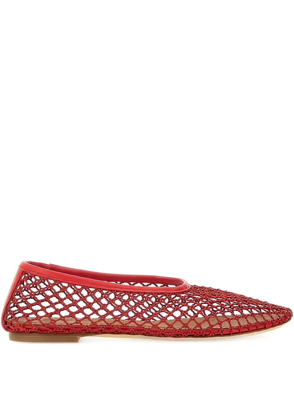 STAUD cut-out flat sandals - Rosso