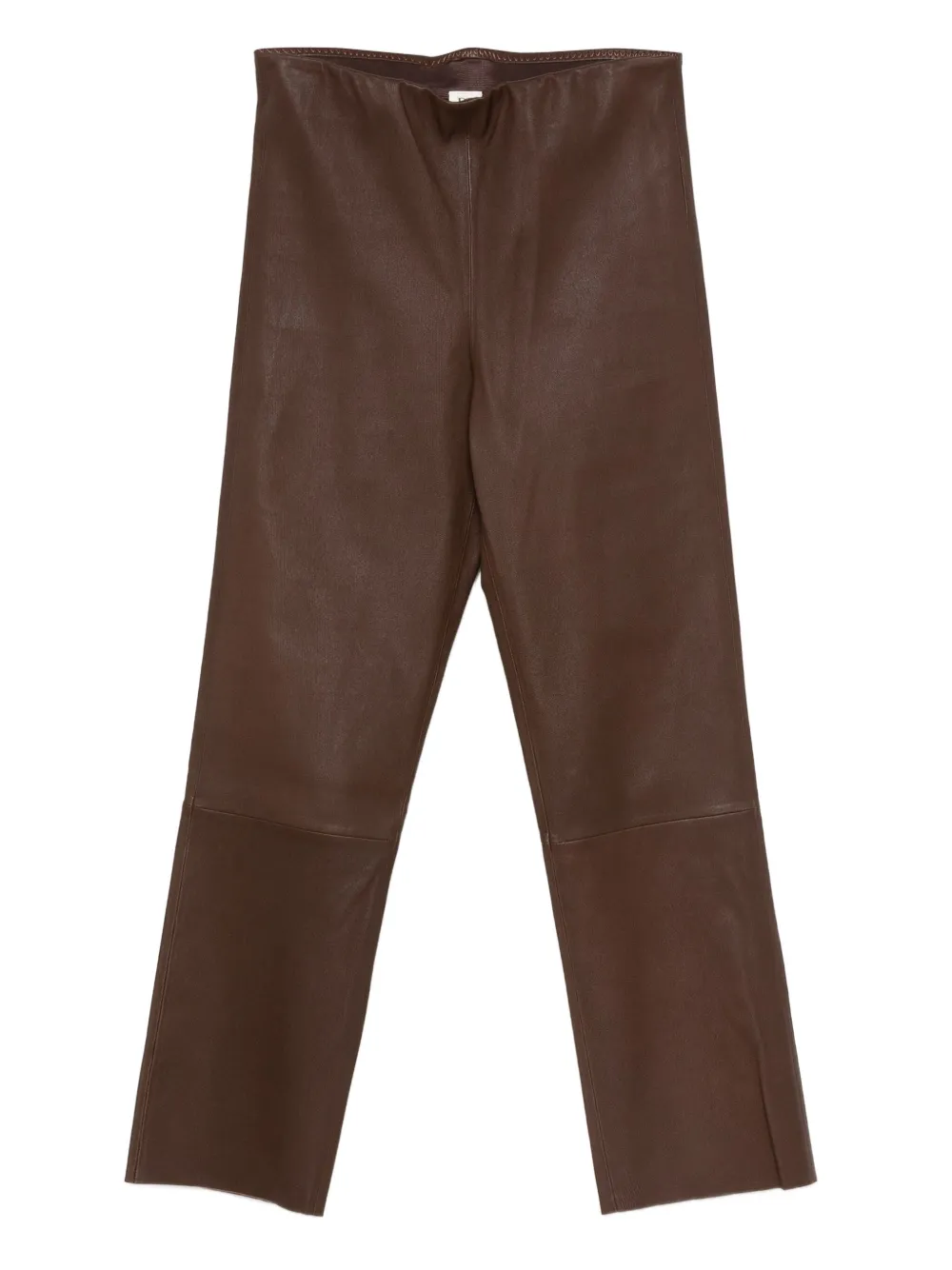 By Malene Birger Florentina leather trousers - Marrone