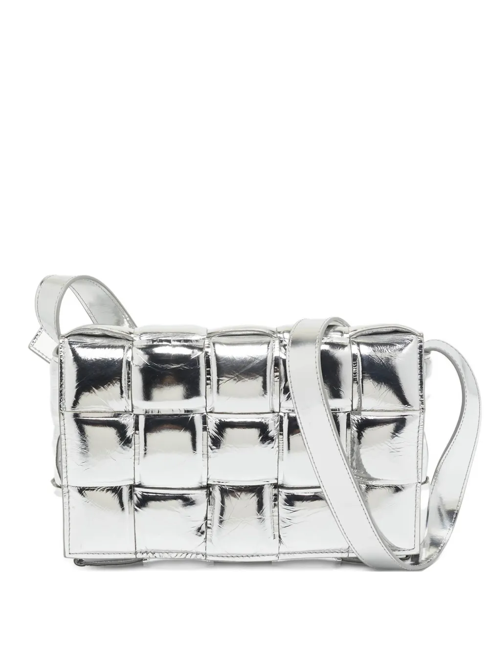 Bottega Veneta Pre-Owned 2024 Intrecciato Padded Cassette medium shoulder bag - Grigio