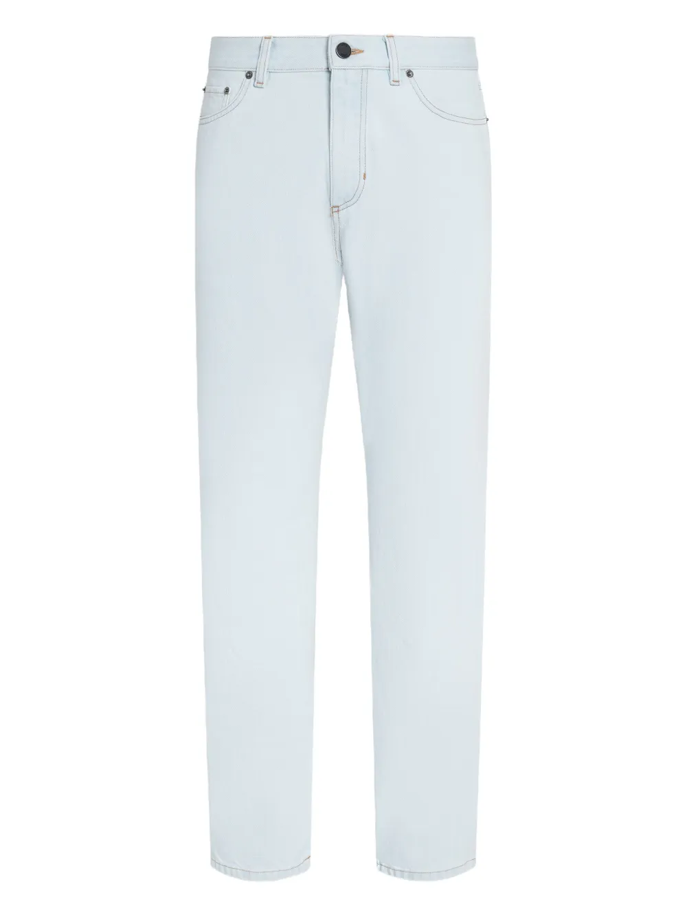 Zegna Roccia bleached cotton jeans - Blu