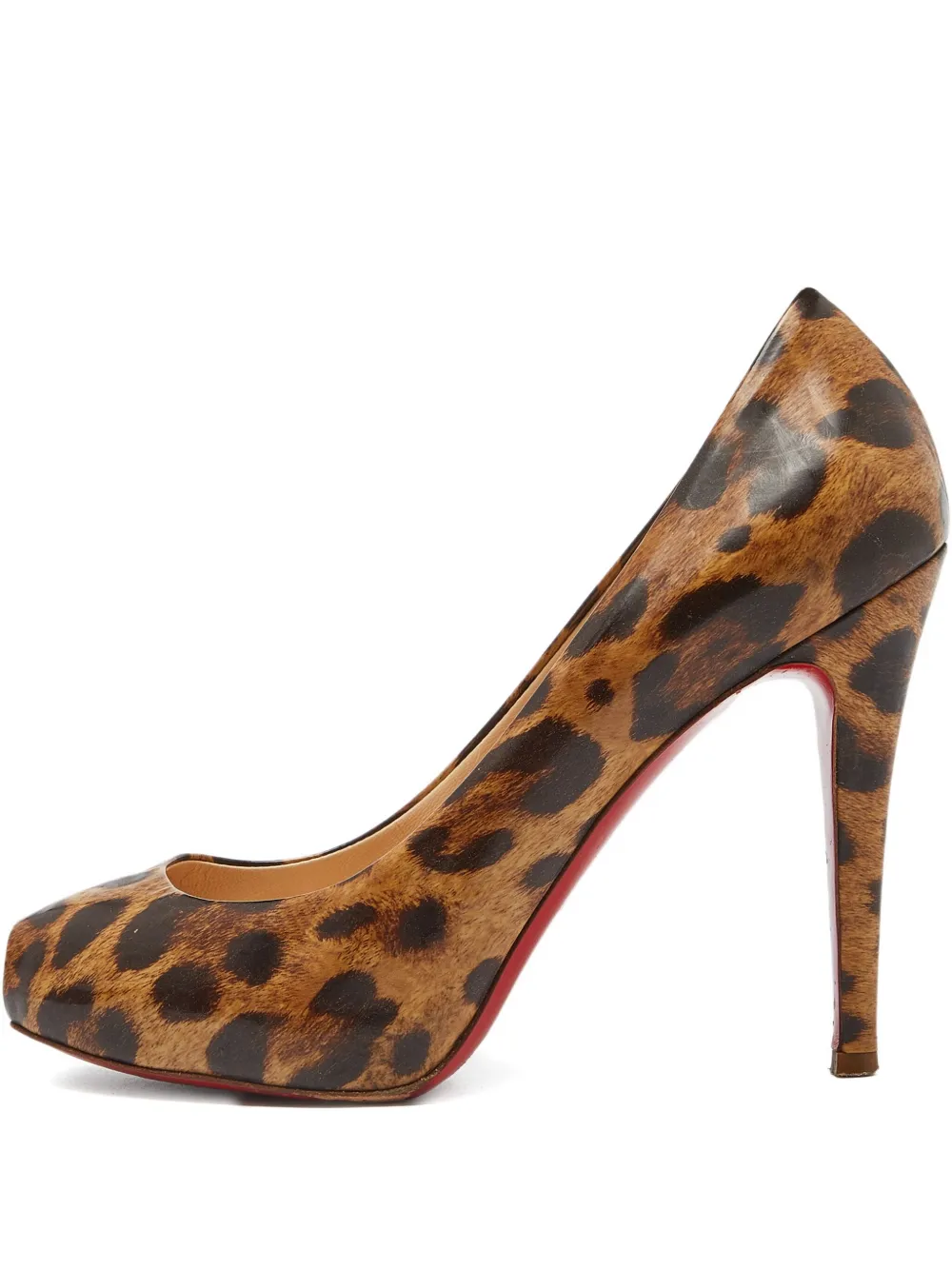 Christian Louboutin Pre-Owned leopard-print heeled pumps - Marrone