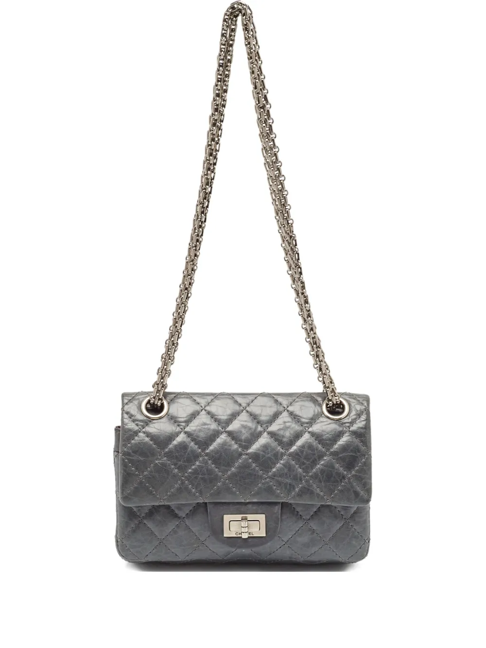 CHANEL Pre-Owned Reissue 2.55 quilted leather shoulder bag - Blu