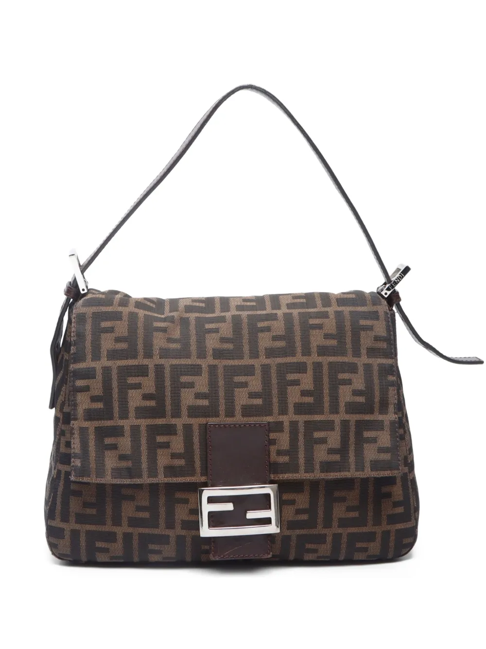 Fendi Pre-Owned 2000s Zucca Mamma Baguette shoulder bag - Marrone
