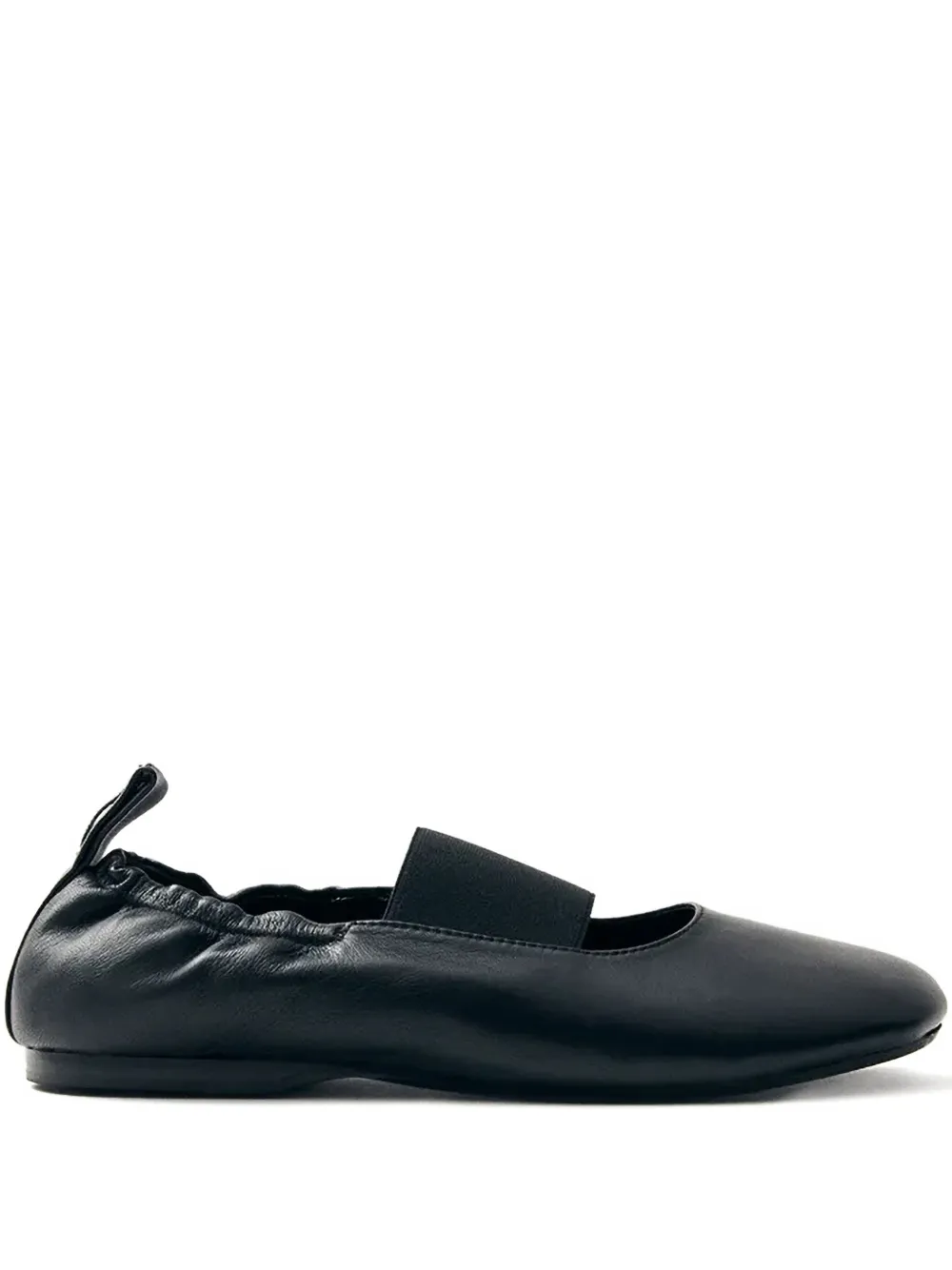 ALOHAS Sutton elastic-band gathered ballet flats - Nero