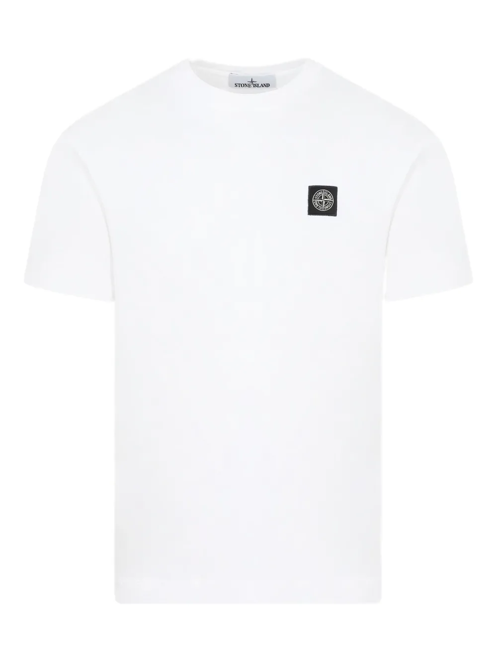 Stone Island logo-patch T-shirt - Bianco