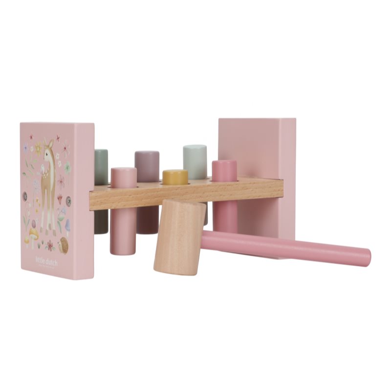 Little Dutch Fairy Garden Pounding Bench Banco Giocattolo Con Martello 12 M+ 1 Pz
