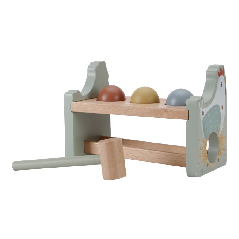 Little Dutch Little Farm Pounding Bench Banco Giocattolo Con Martello 12 M+ 1 Pz